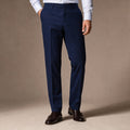Certon | Striped Trousers Straight Leg Navy – Product Photo