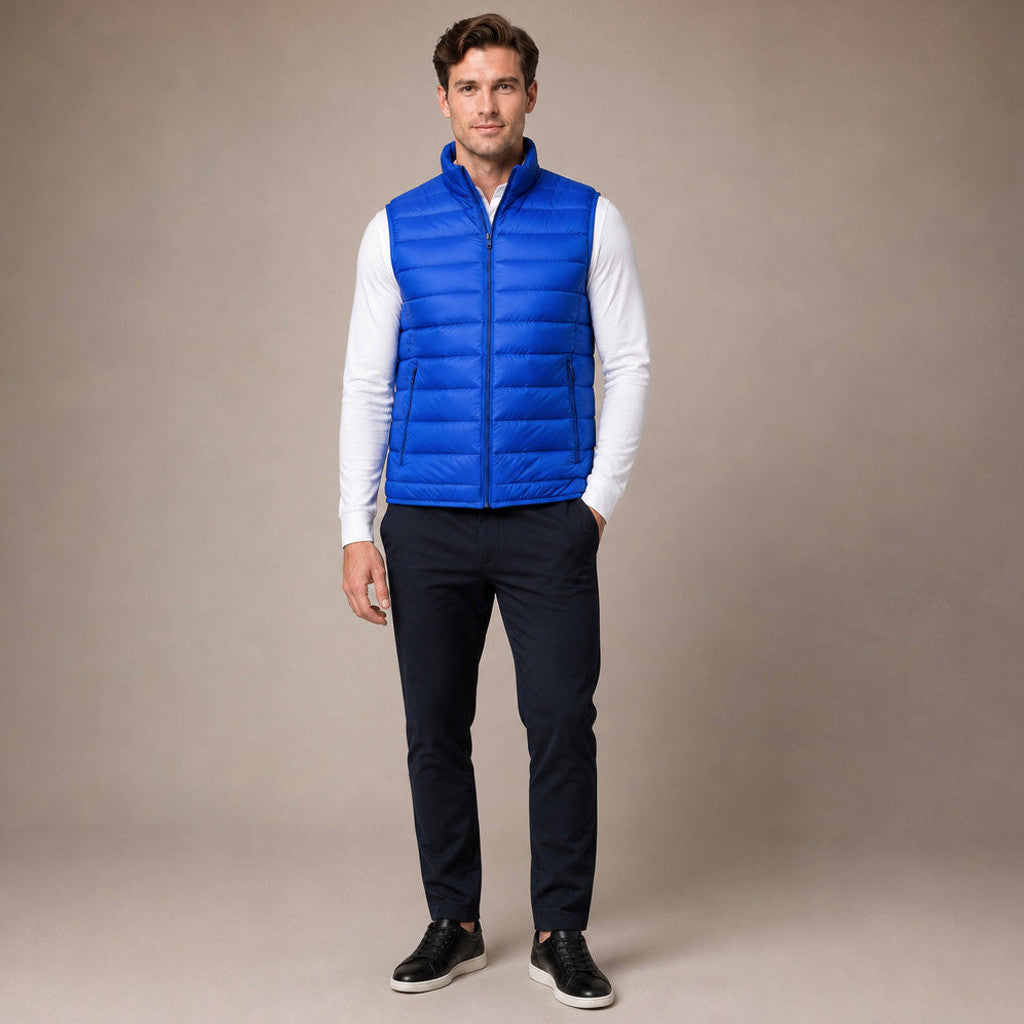 Chalmers | Puffer Vest Ultralight Insulated in Blue – Premium Editorial