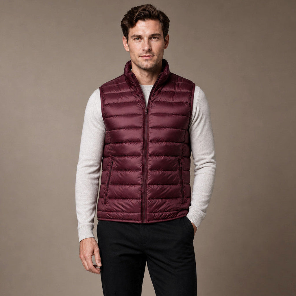 Chalmers | Puffer Vest Ultralight Insulated Wine – Product Photo
