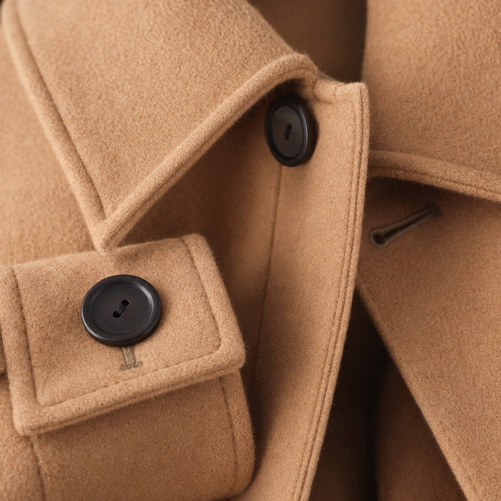 Chilton | Sweater Jacket Wool Sepia Tan – Product Photo