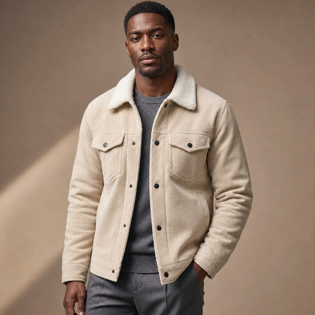 Chordex | Corduroy Jacket Regular Fit in Beige – Premium Editorial