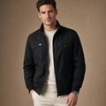 Chorven | Puffer Jacket Quilted Stand Collar Black – Product Photo