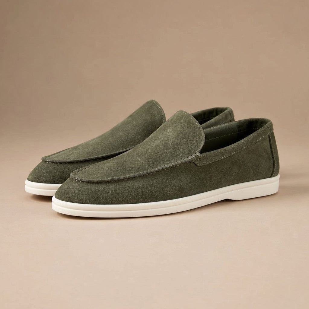 Colvex | Slip On Loafers Knit Upper Lightweight Green – Product Photo