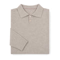 Cordell | Knit Polo Shirts with Tipped Collar Oat – Product Photo