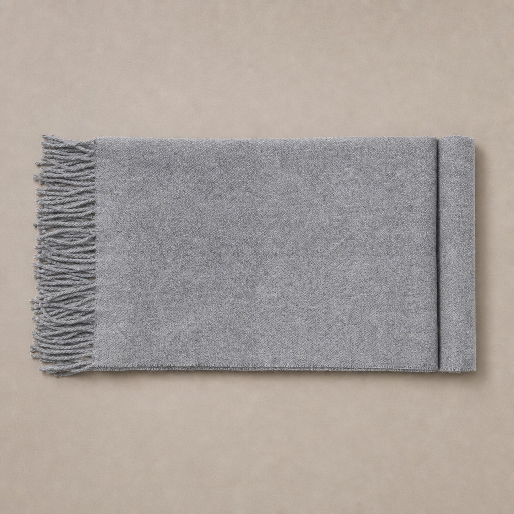 Cashmere Merino Scarf Grey Grey – Product Photo