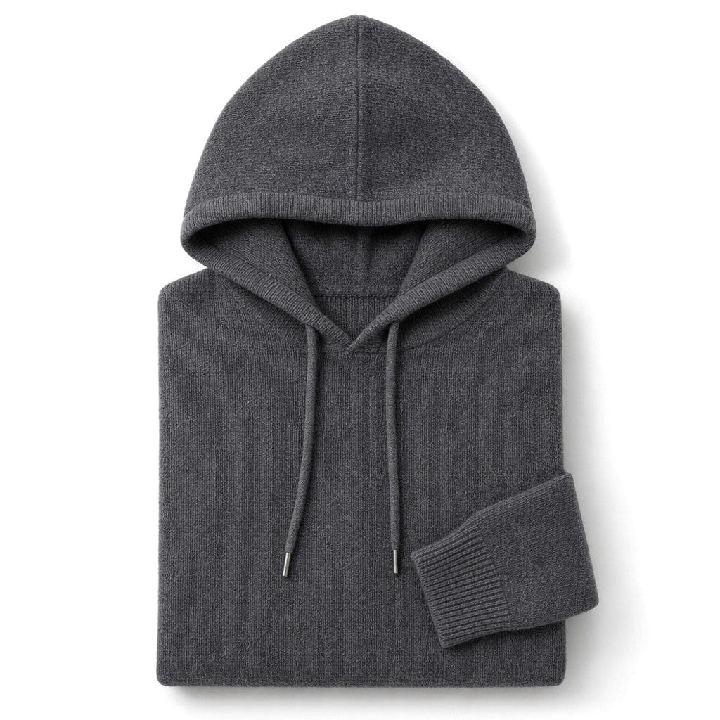Dunstan | Graphic Hoodie Knit Pullover – Product Photo