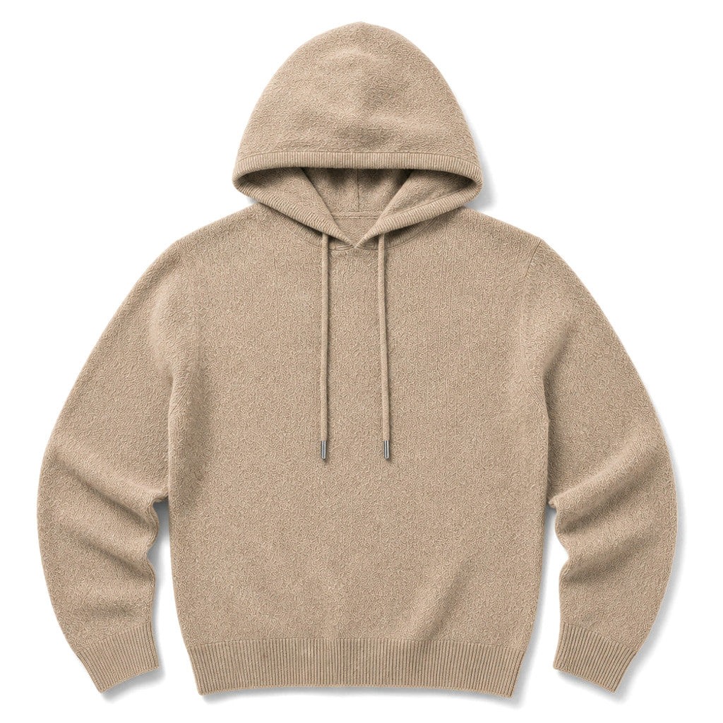 Dunstan | Graphic Hoodie Knit Pullover – Product Photo