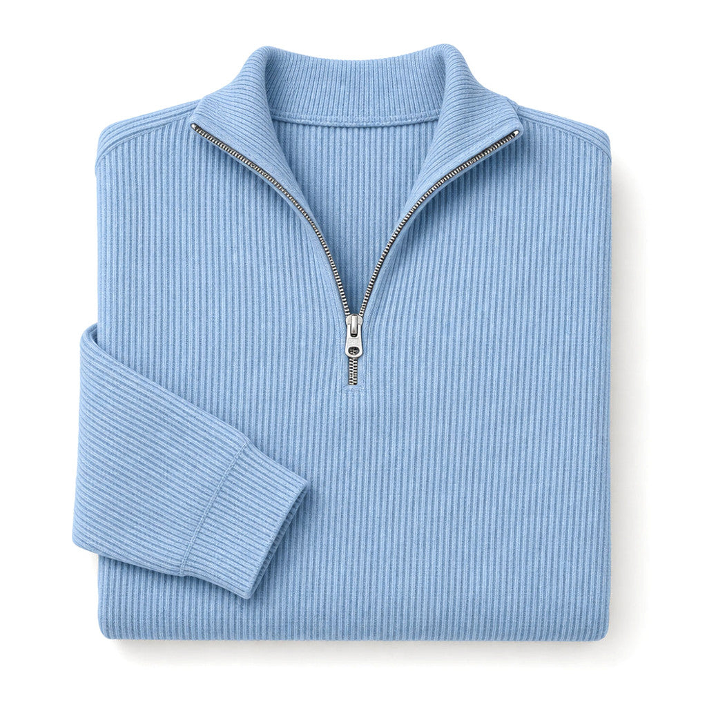 Edric | Cardigan Open Front Relaxed Fit Blue – Product Photo