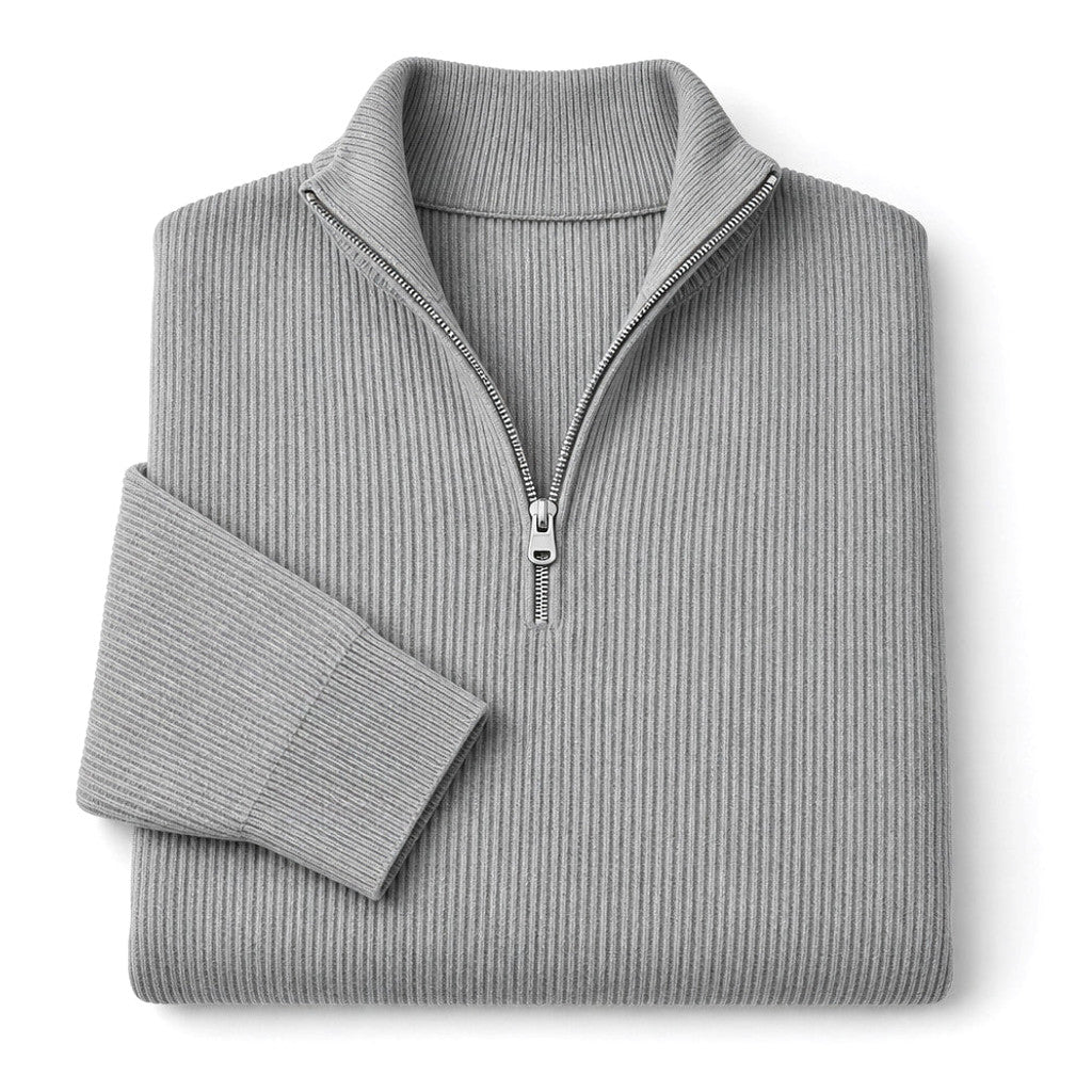 Edric | Cardigan Open Front Relaxed Fit Grey – Product Photo
