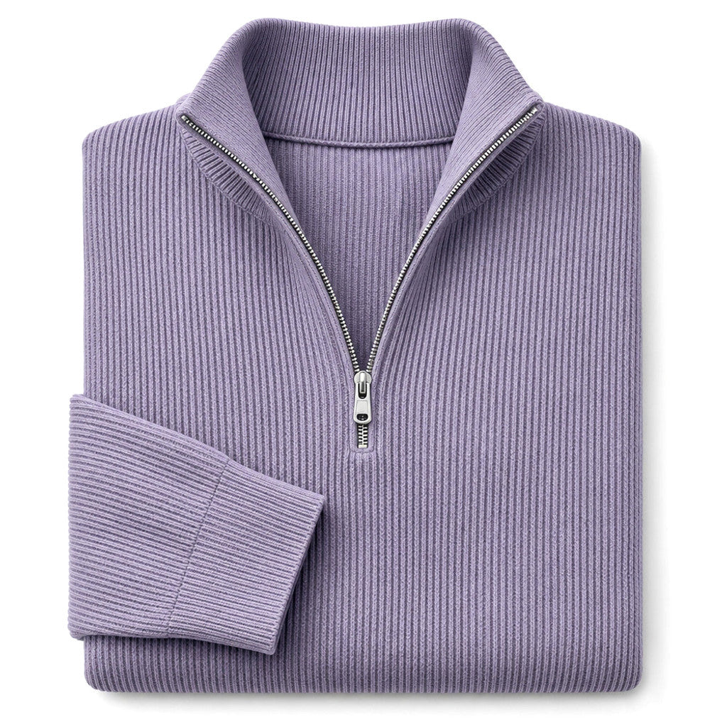 Edric | Cardigan Open Front Relaxed Fit Purple – Product Photo