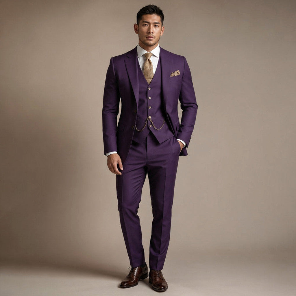 Everard | Three Piece Suit Peak Lapel Slim Fit – Product Photo