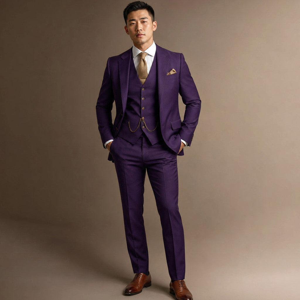 Everard | Three Piece Suit Peak Lapel Slim Fit – Product Photo