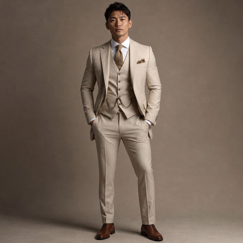 Everard | Three Piece Suit Peak Lapel Slim Fit – Product Photo