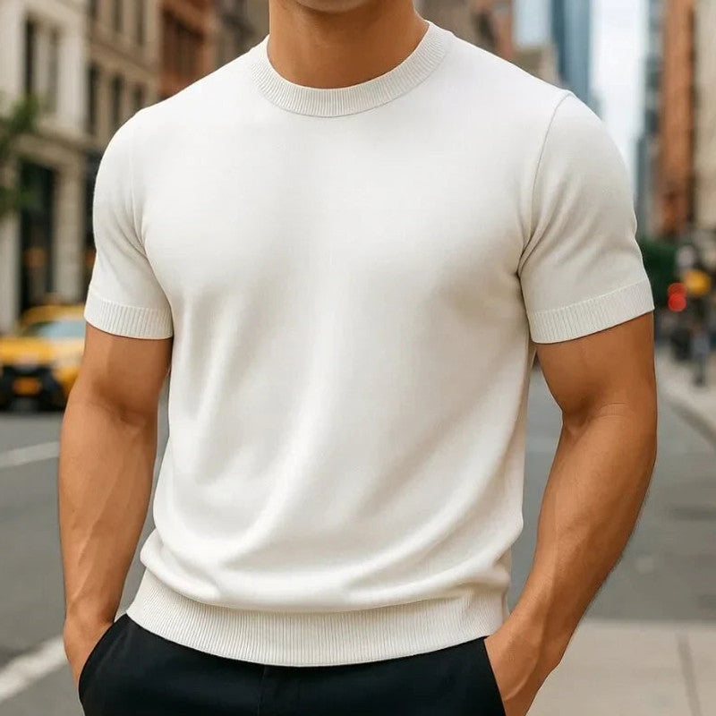Kelson | Fit Shirt Merino Wool Blend Crew Neck Tailored Tee