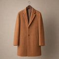 Fenton | Single Breasted Overcoat Camel Brown – Product Photo