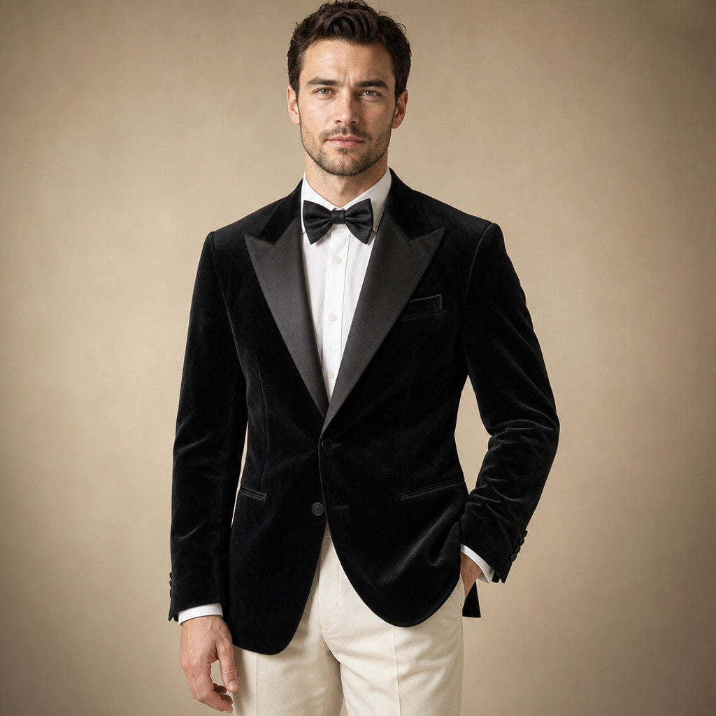 Firenze | Blazer Half Lined Tailored Fit in Black – Premium Editorial
