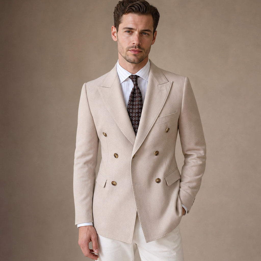 Firenze | Blazer Half Lined Tailored Fit Camel – Product Photo