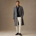 Long Winter Coat Quilted Lining Grey Grey – Product Photo