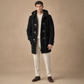Duffle Coat Toggle Front Black Black – Product Photo