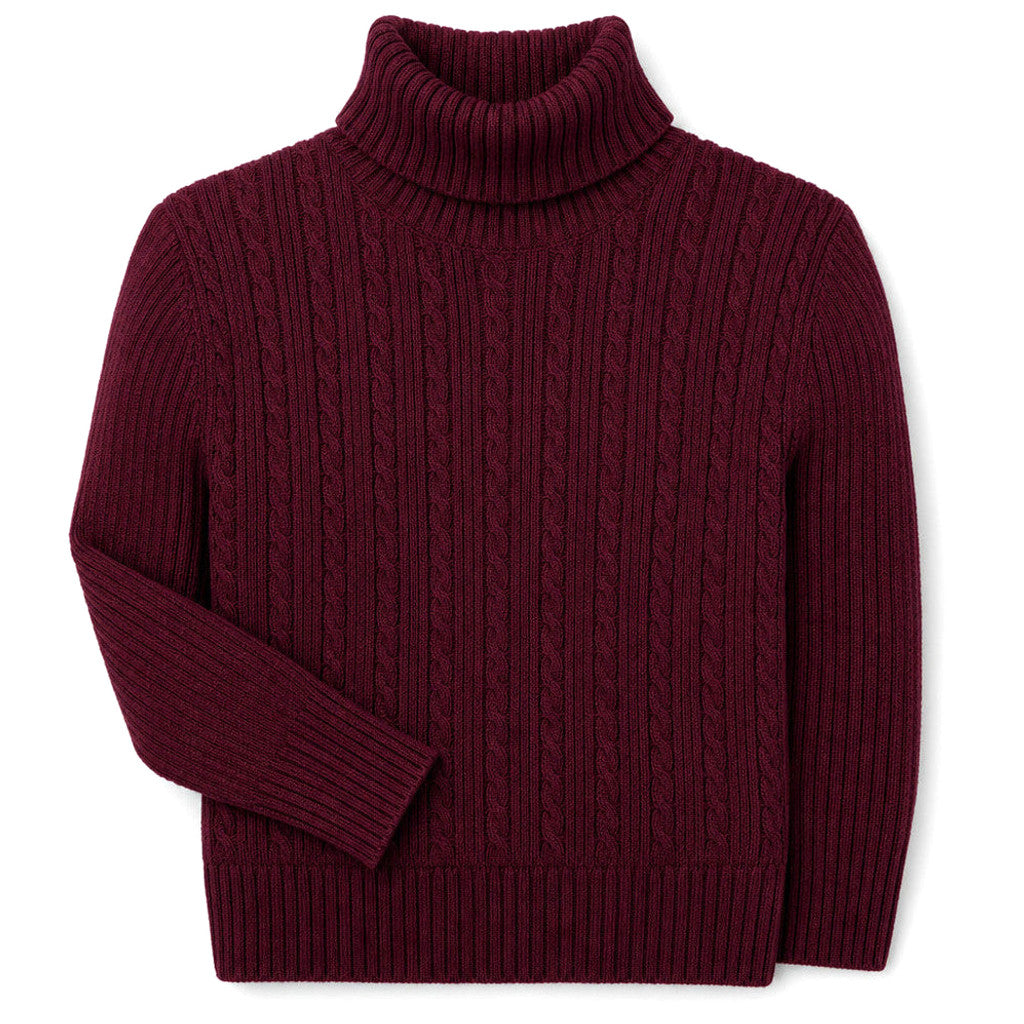 Gareth | Turtleneck Sweater Cable Knit Slim Fit – Product Photo