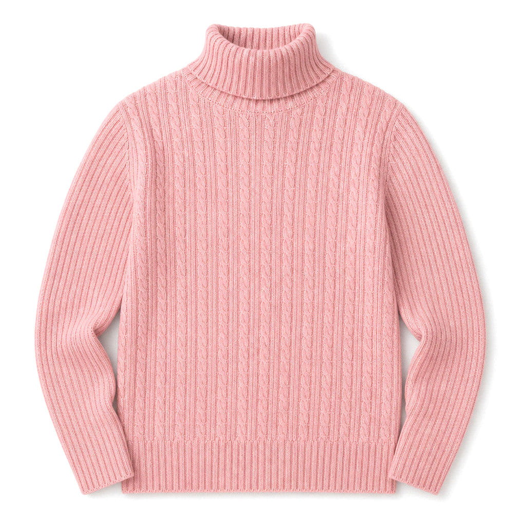 Gareth | Turtleneck Sweater Cable Knit Slim Fit – Product Photo
