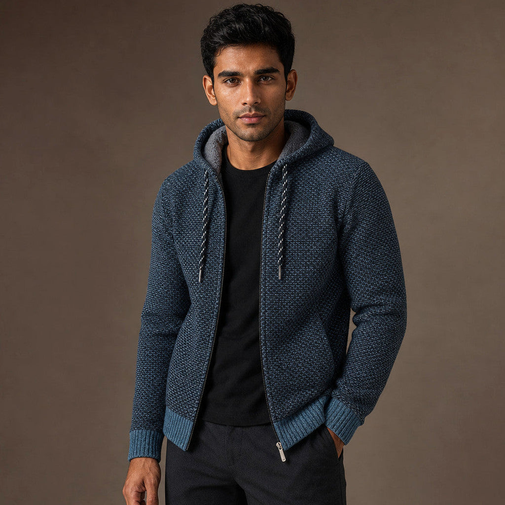 Gawain | Graphic Hoodie Relaxed Fit Blue – Product Photo