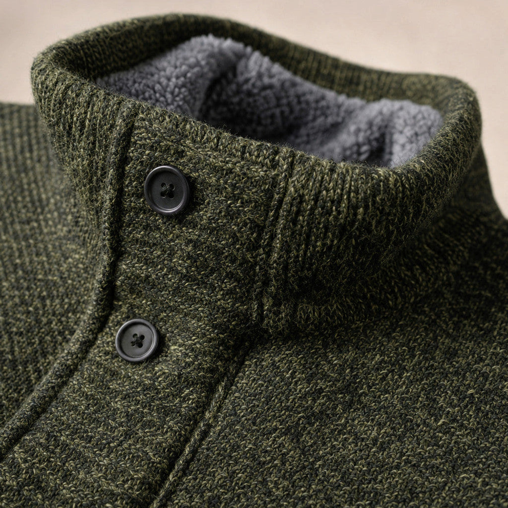 Gawain | Graphic Hoodie Relaxed Fit Green – Fabric and Detail Close-Up