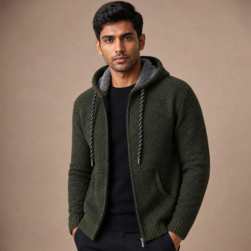 Gawain | Graphic Hoodie Relaxed Fit Green – Product Photo