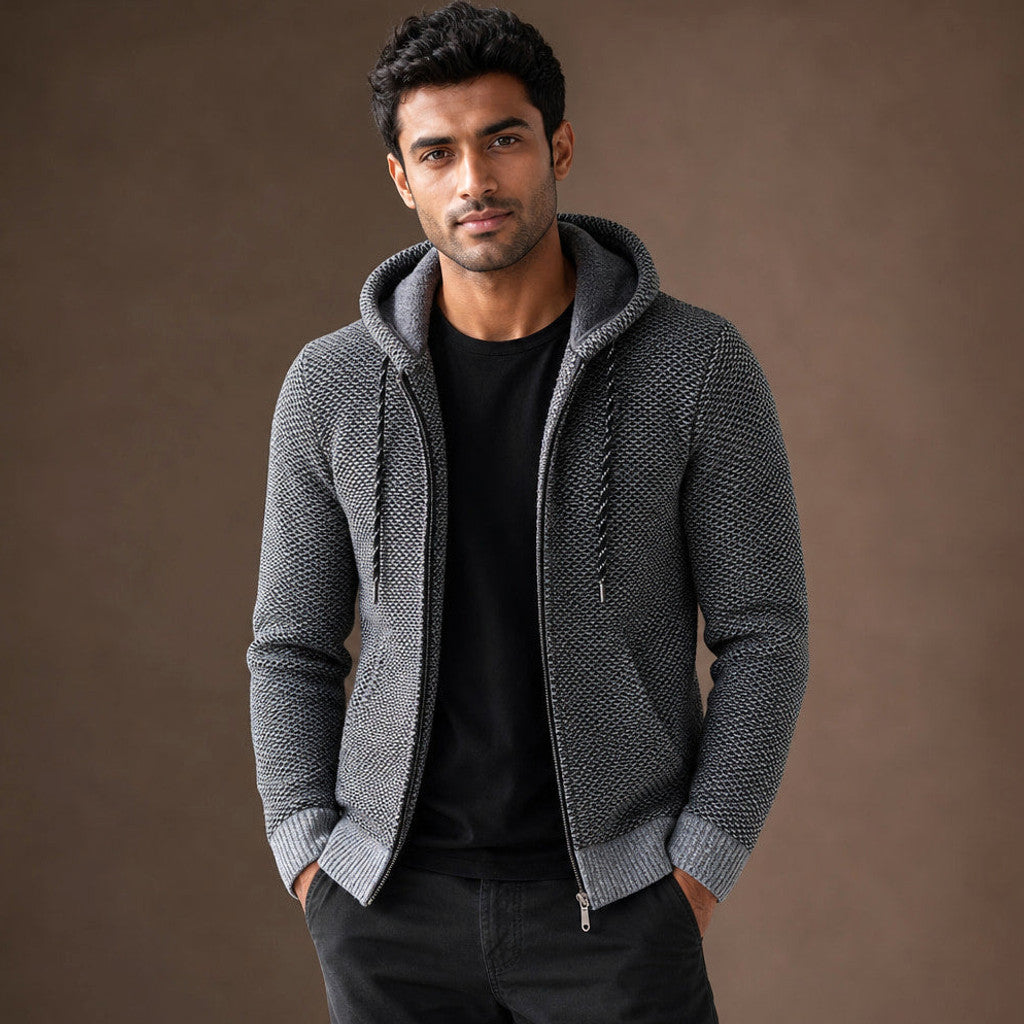 Gawain | Graphic Hoodie Relaxed Fit Grey – Product Photo