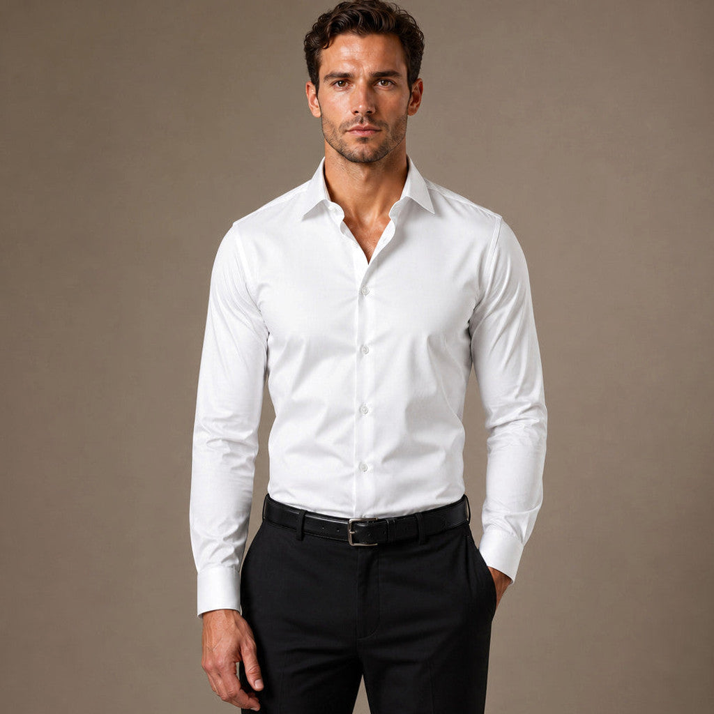 Gerard | Dress Shirts Slim Fit Spread Collar White – Product Photo