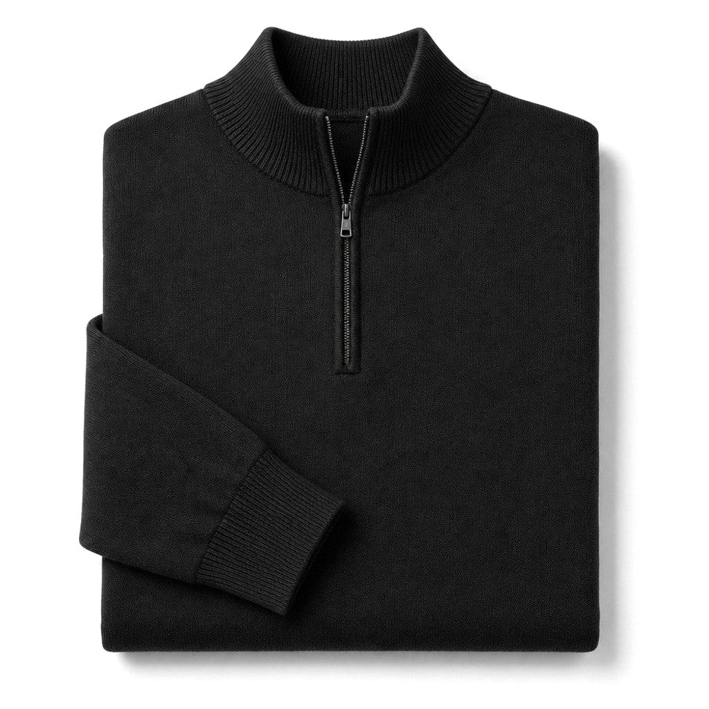 Gilmore | Quarter Zip Jumper Mock Neck Knit – Product Photo