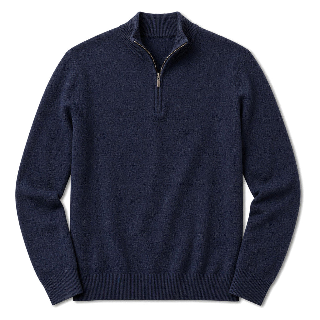 Gilmore | Quarter Zip Jumper Mock Neck Knit – Product Photo