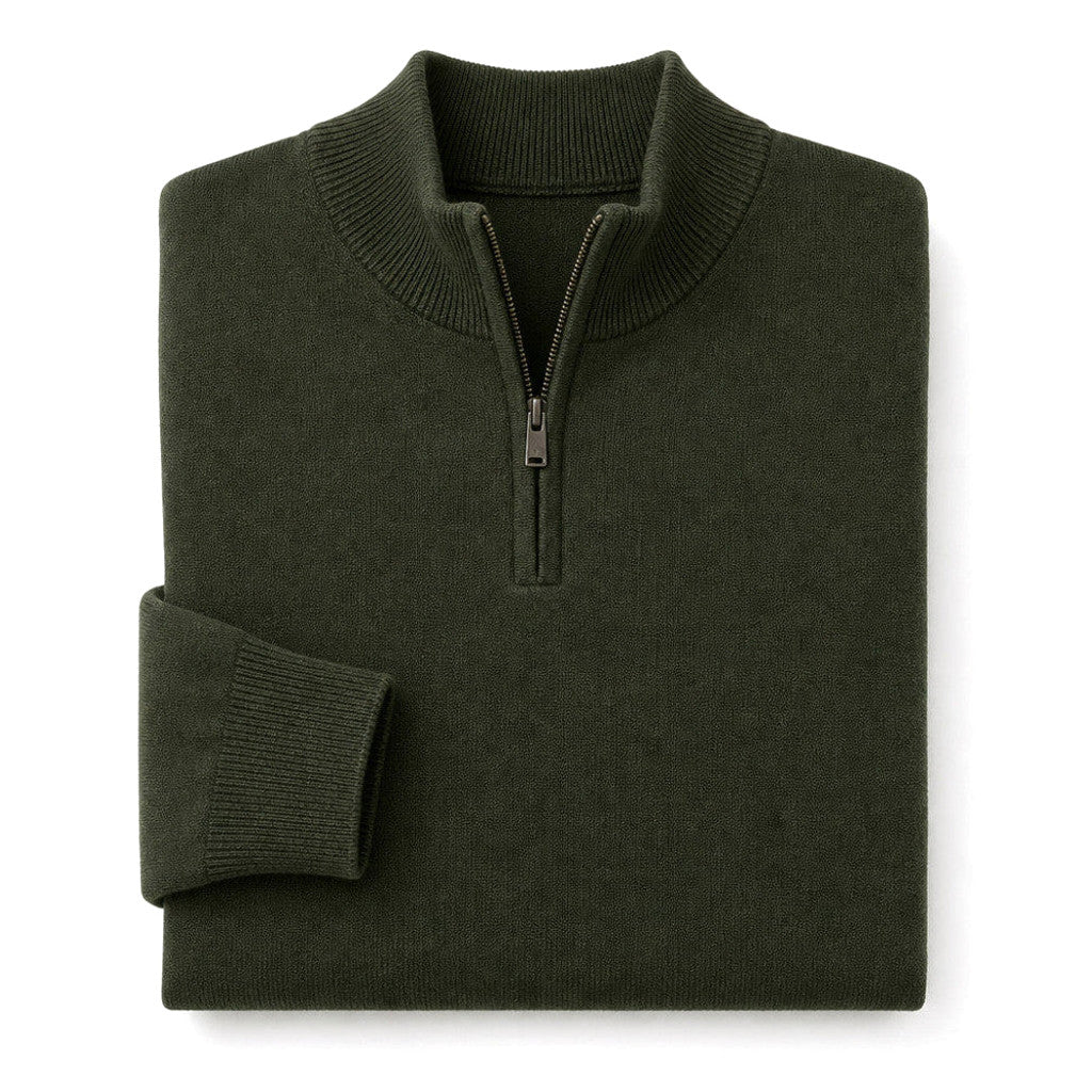 Gilmore | Quarter Zip Jumper Mock Neck Knit – Product Photo