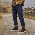 Suede Chelsea Boot Platform Sole Brown – Product Photo
