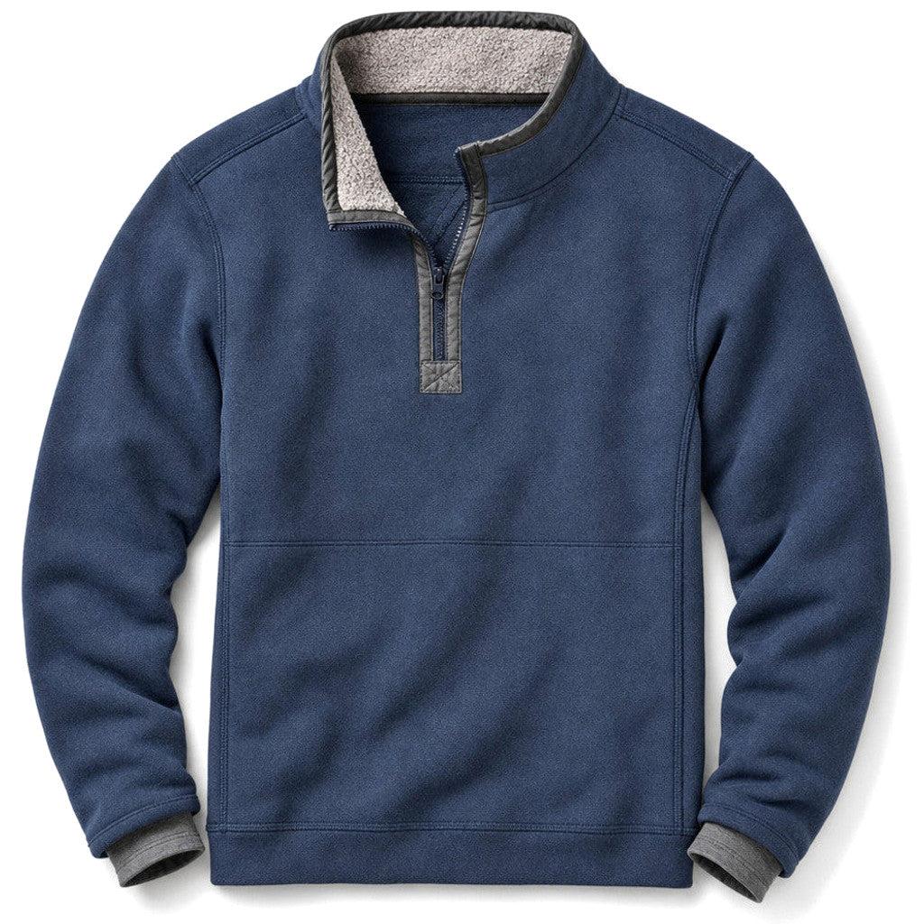 Grant | Quarter Zip Jumper Sherpa Collar Fleece – Product Photo