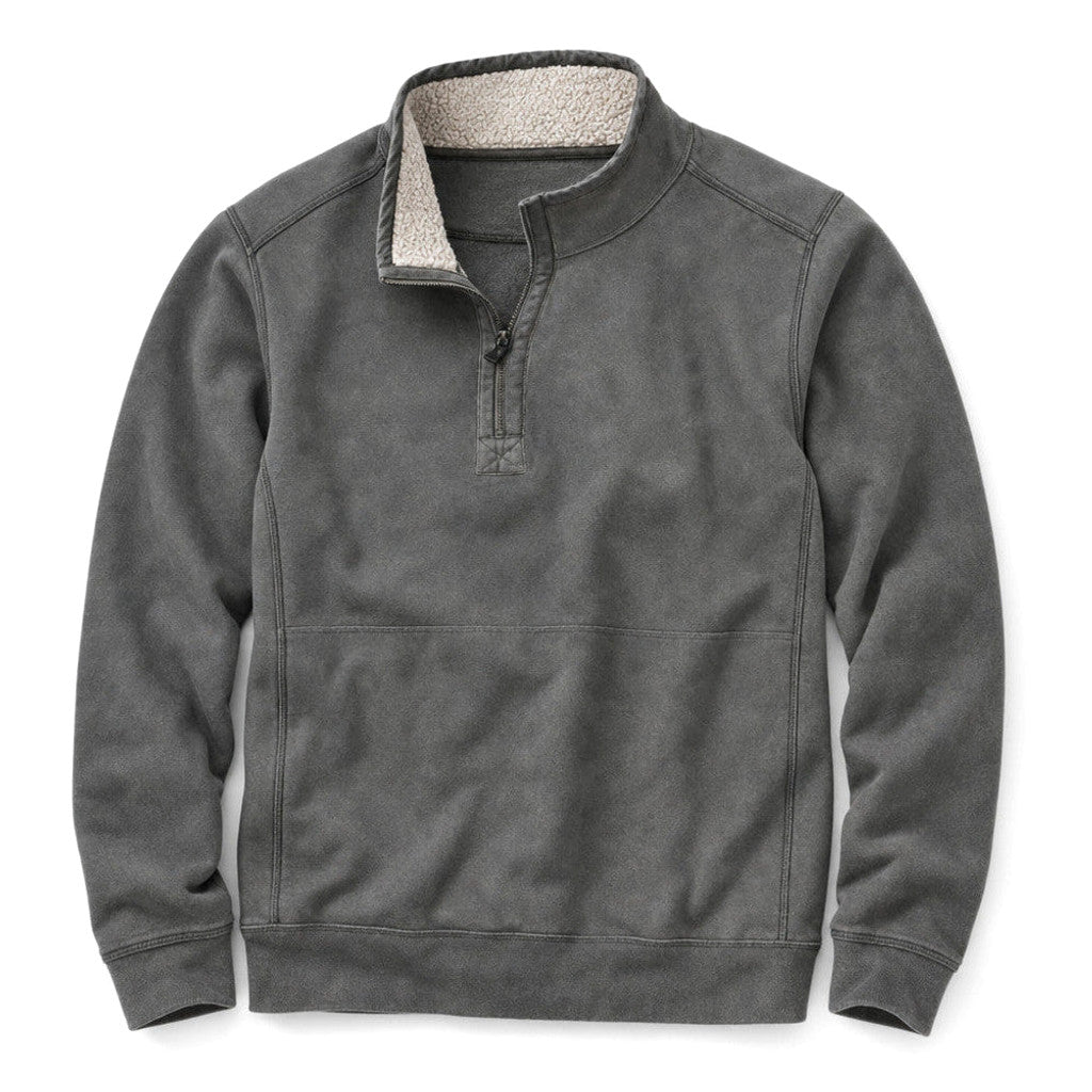 Grant | Quarter Zip Jumper Sherpa Collar Fleece – Product Photo