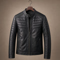 Harlen | Quilted Leather Jacket Black Black – Product Photo