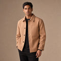 Harrowgate | Sweater Jacket Buttoned Wool Sepia Tan – Product Photo