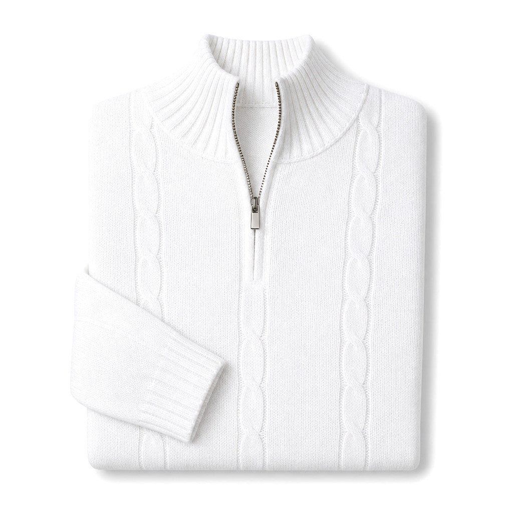 Jethro | Quarter Zip Jumper Wool Knit – Product Photo