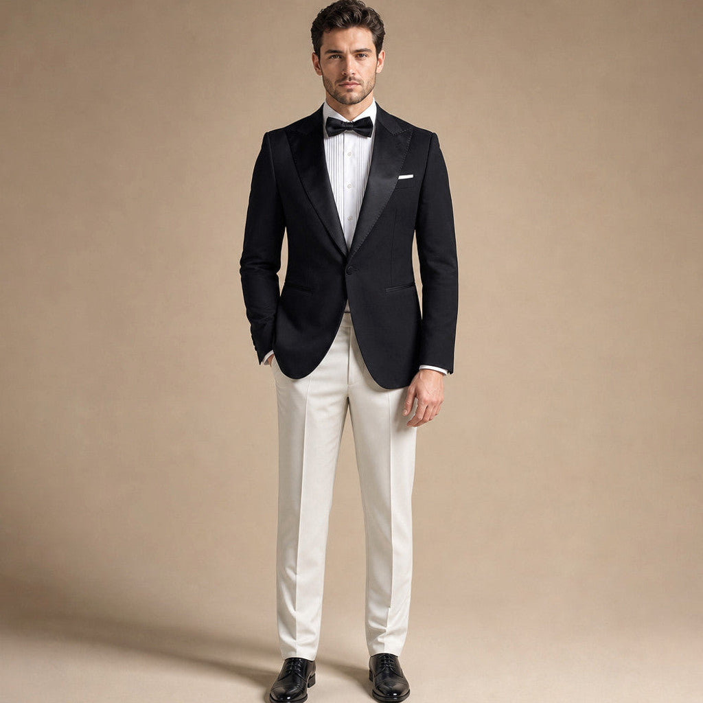 Keldon | Blazer Half Lined Black Black – Full Look