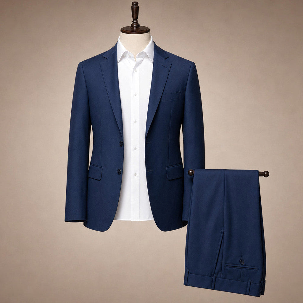 Kelsten | Three Piece Suit Shawl Lapel Slim Fit Navy – Product Photo