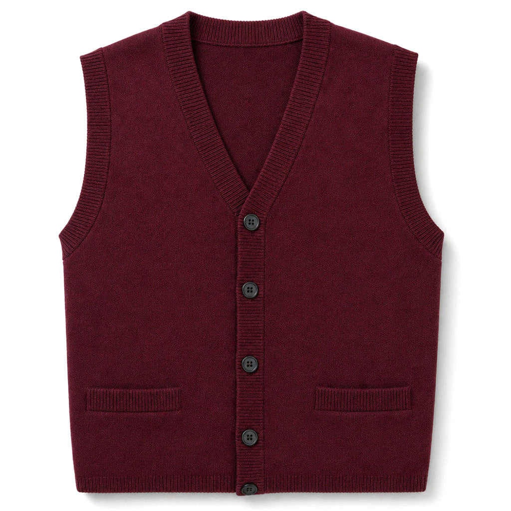 Lemuel | Sweater Vest V-Neck Button-Up Knit – Product Photo