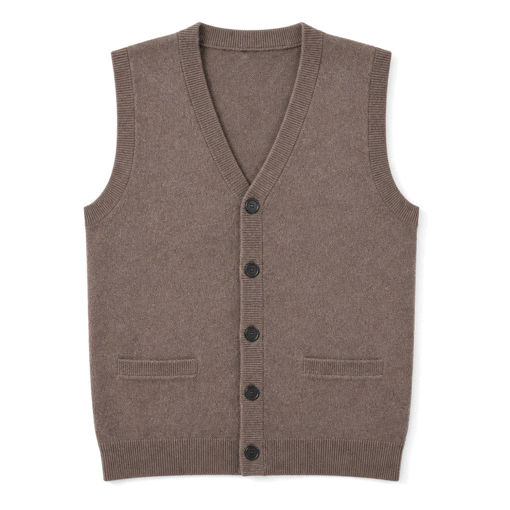 Lemuel | Sweater Vest V-Neck Button-Up Knit – Product Photo