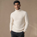 Turtleneck Sweater Slim Fit Beige – Product Photo
