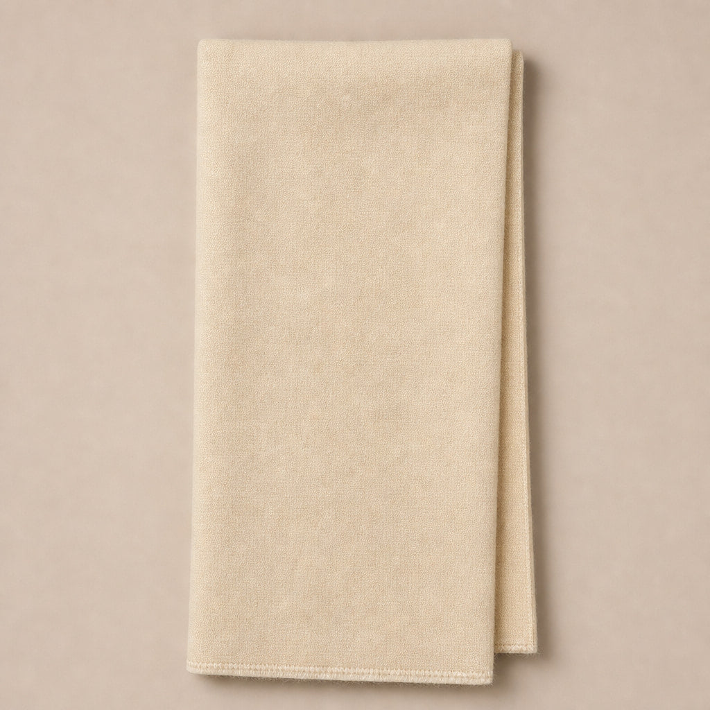 Cashmere Scarf Lightweight Knit Beige – Product Photo
