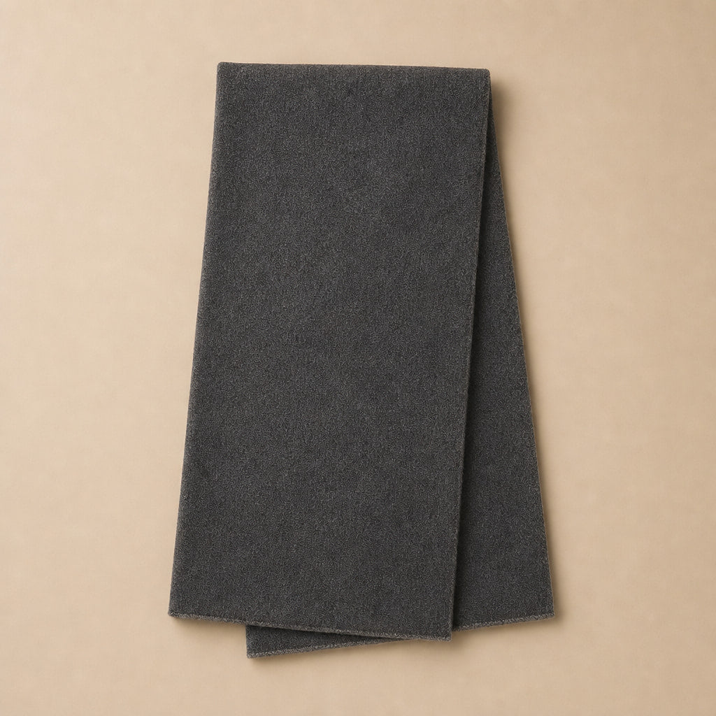 Cashmere Scarf Lightweight Knit Dark Gray – Product Photo