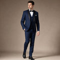 Merton | Dress Suit Shawl Collar Navy Blue / Navy – Product Photo