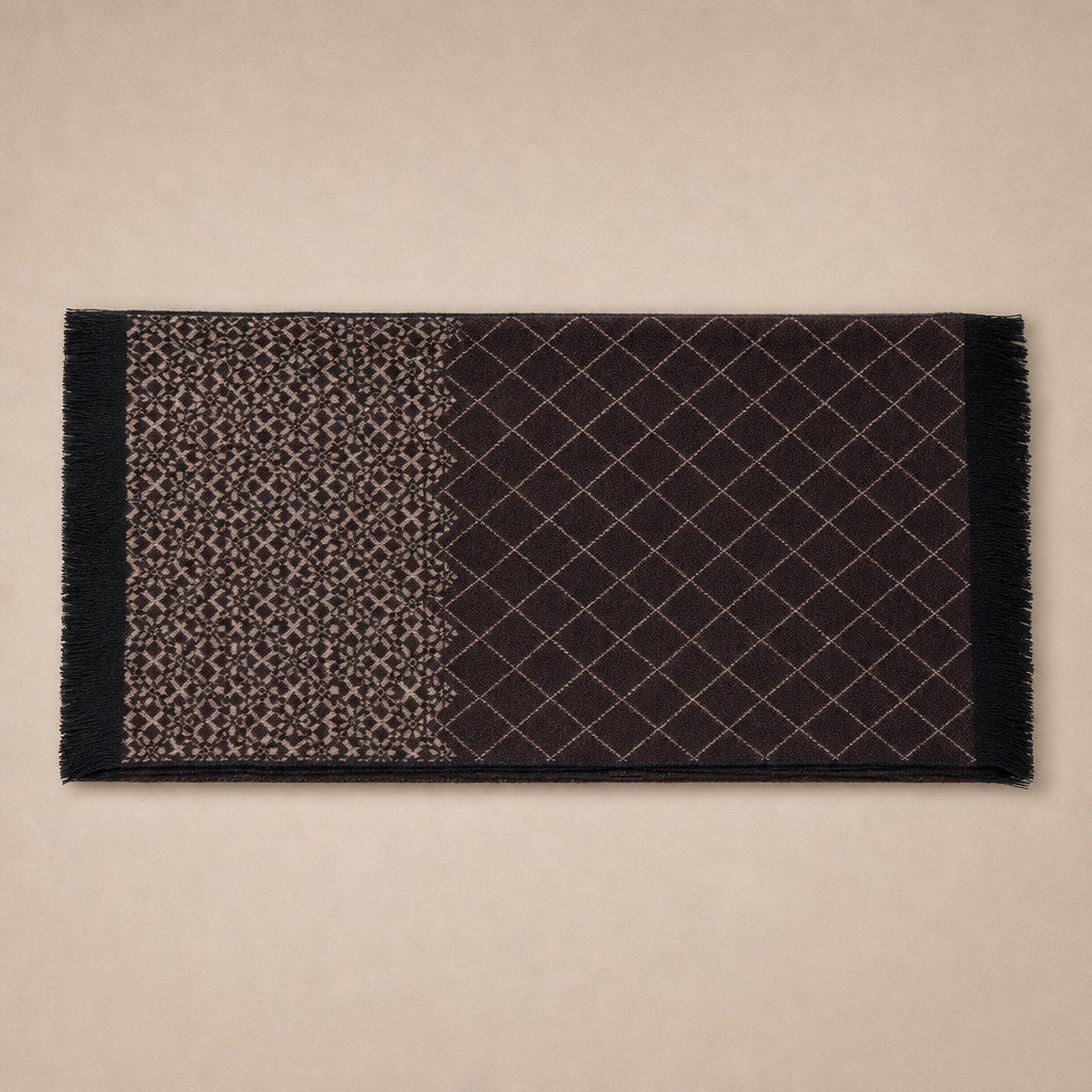 Cashmere Merino Scarf Burgundy Burgundy – Product Photo