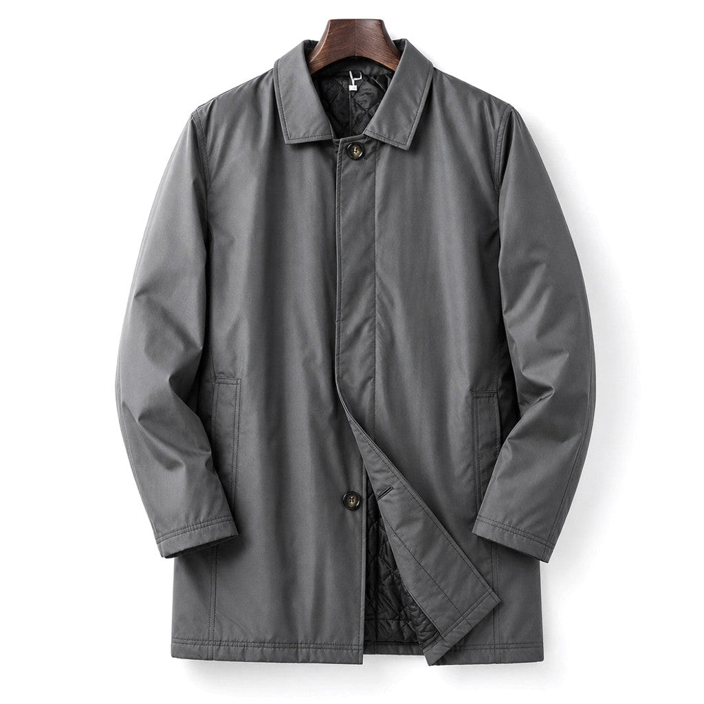 Orland | Duffle Coat Quilted Lining Wind-Resistant Grey – Product Photo