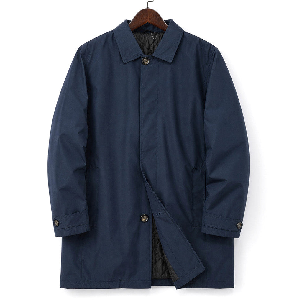 Orland | Duffle Coat Quilted Lining Wind-Resistant Navy Blue – Product Photo